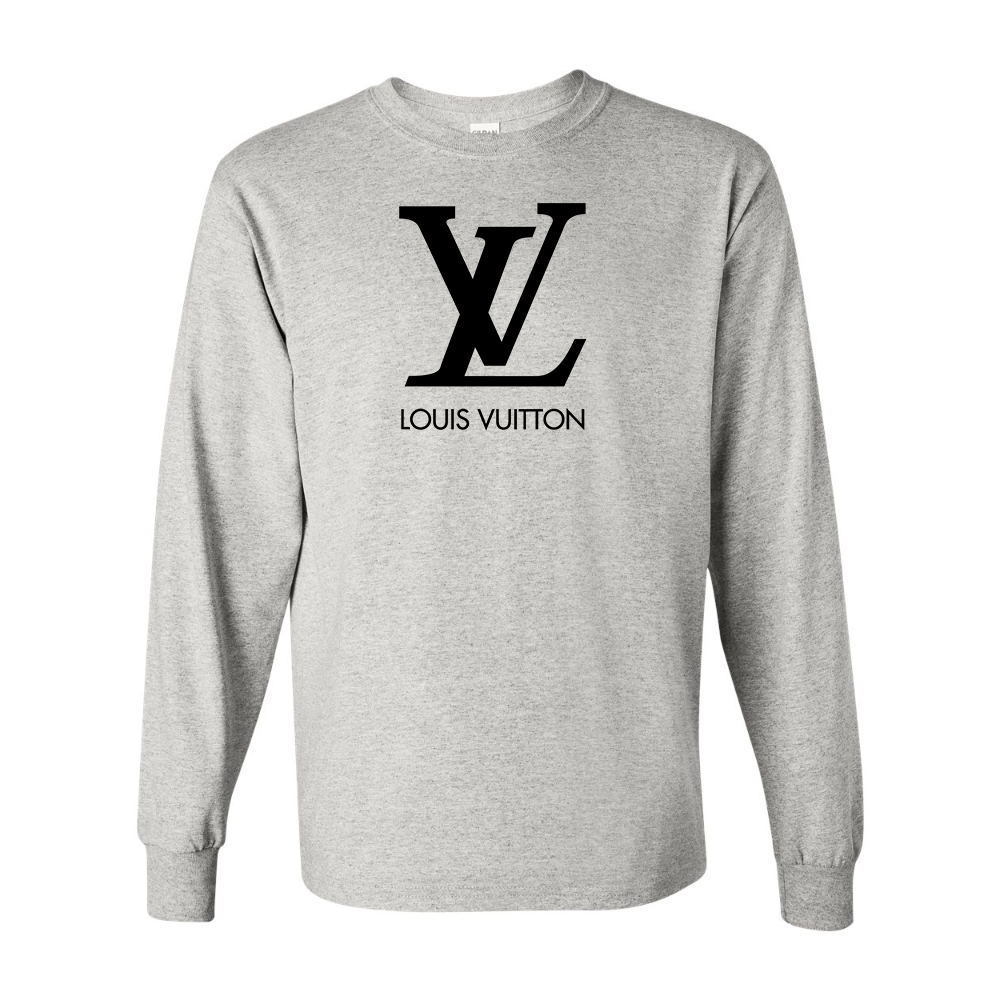 Men's  Louis Vuitton Gildan Heavy Cotton Long Sleeve T-Shirt