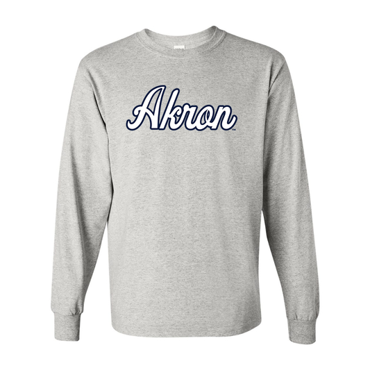 Men's Akron Zips  Gildan Heavy Cotton Long Sleeve T-Shirt