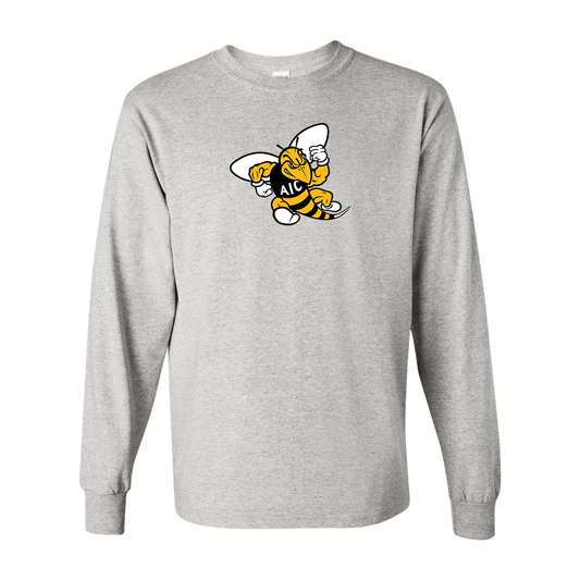 Men's AIC Yellow Jackets  Gildan Heavy Cotton Long Sleeve T-Shirt