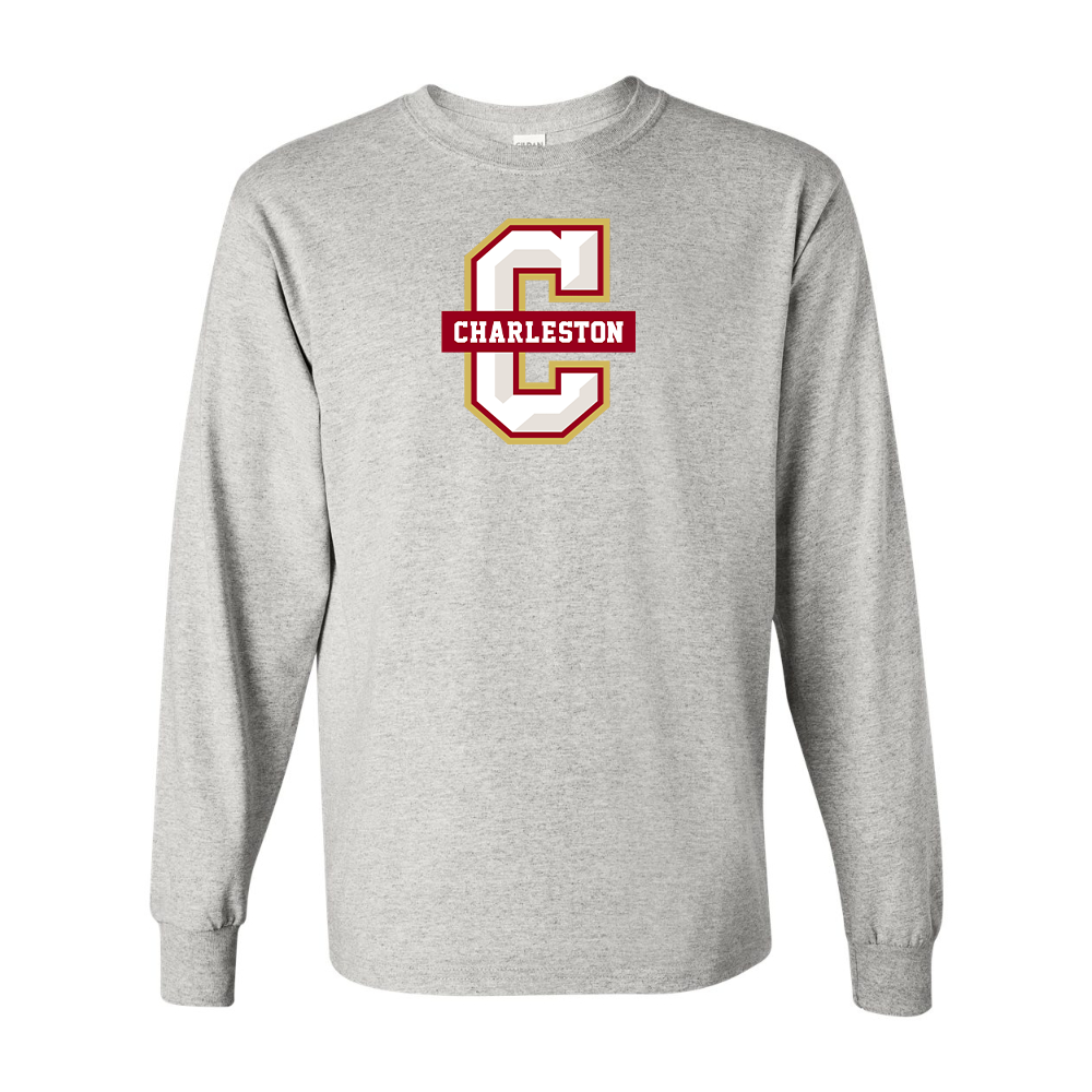 Men's  Charleston Cougars Gildan Heavy Cotton Long Sleeve T-Shirt
