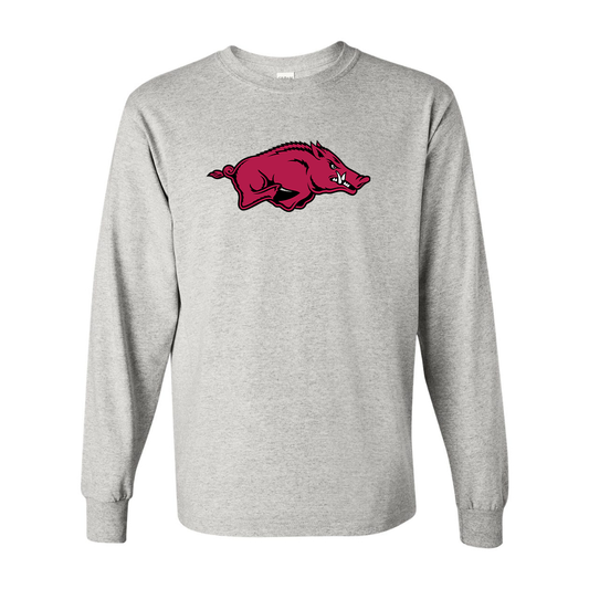 Men's Arkansas Razorbacks  Gildan Heavy Cotton Long Sleeve T-Shirt