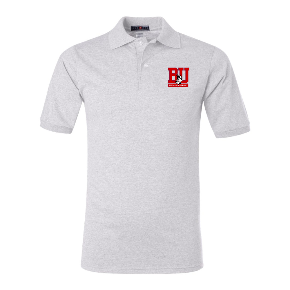 Men's Boston University Terriers  JERZEES  SpotShield polo