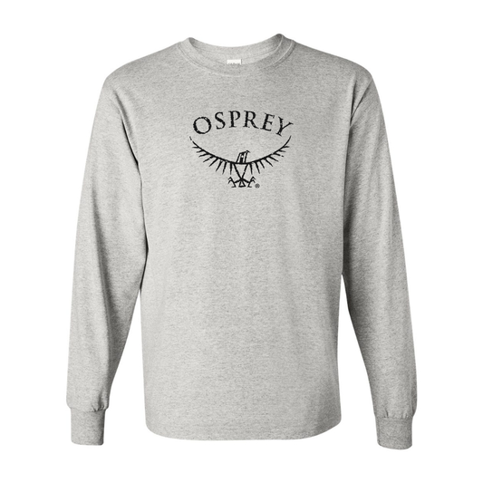 Men's Osprey Black  Gildan Heavy Cotton Long Sleeve T-Shirt