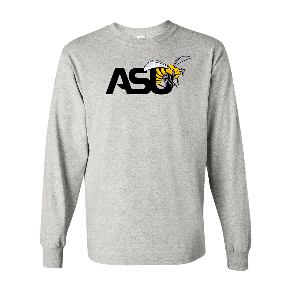 Men's Alabama State Hornets Gildan Heavy Cotton Long Sleeve T-Shirt
