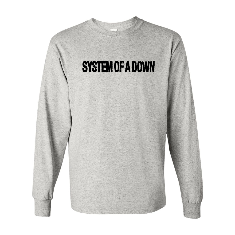Men's System Of A Down Gildan Heavy Cotton Long Sleeve T-Shirt