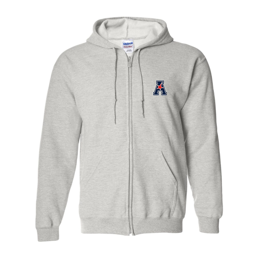Men's  American Athletic Conference Gildan  Heavy Blend Full Zip Hooded Sweatshirt
