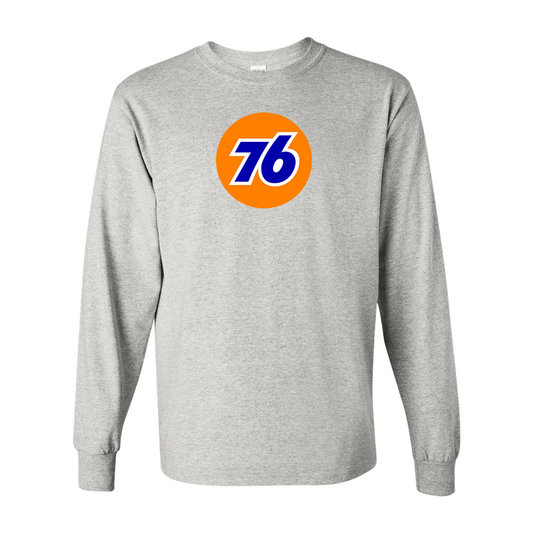 Men's 76 Gas Station Gildan Heavy Cotton Long Sleeve T-Shirt