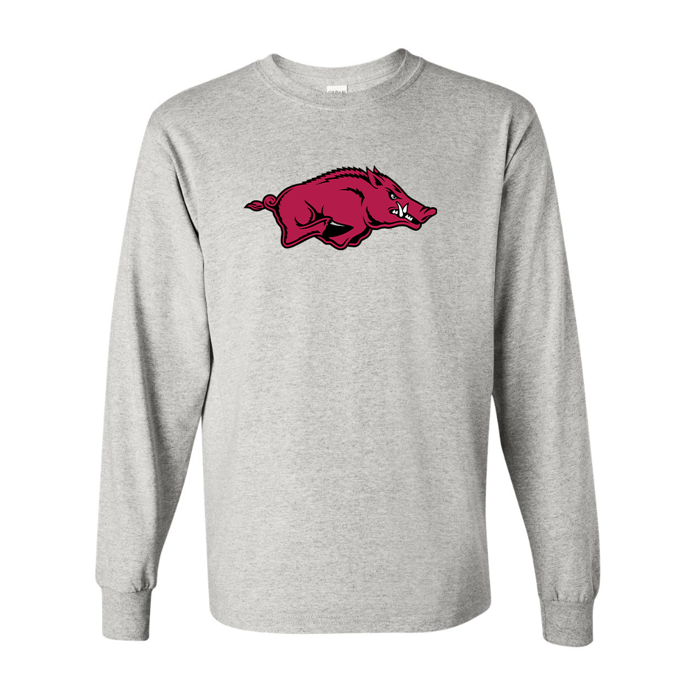 Men's Arkansas Razorbacks  Gildan Heavy Cotton Long Sleeve T-Shirt