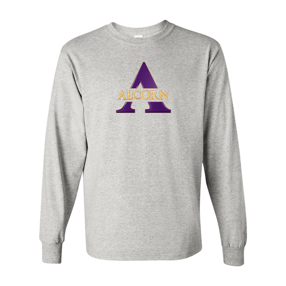 Men's Alcorn State Braves Gildan Heavy Cotton Long Sleeve T-Shirt