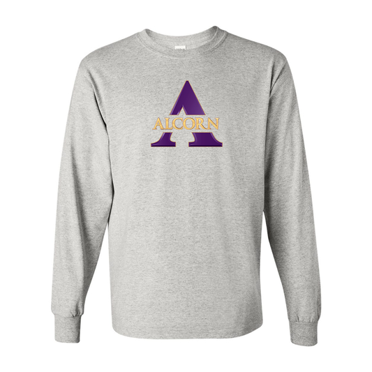 Men's Alcorn State Braves Gildan Heavy Cotton Long Sleeve T-Shirt