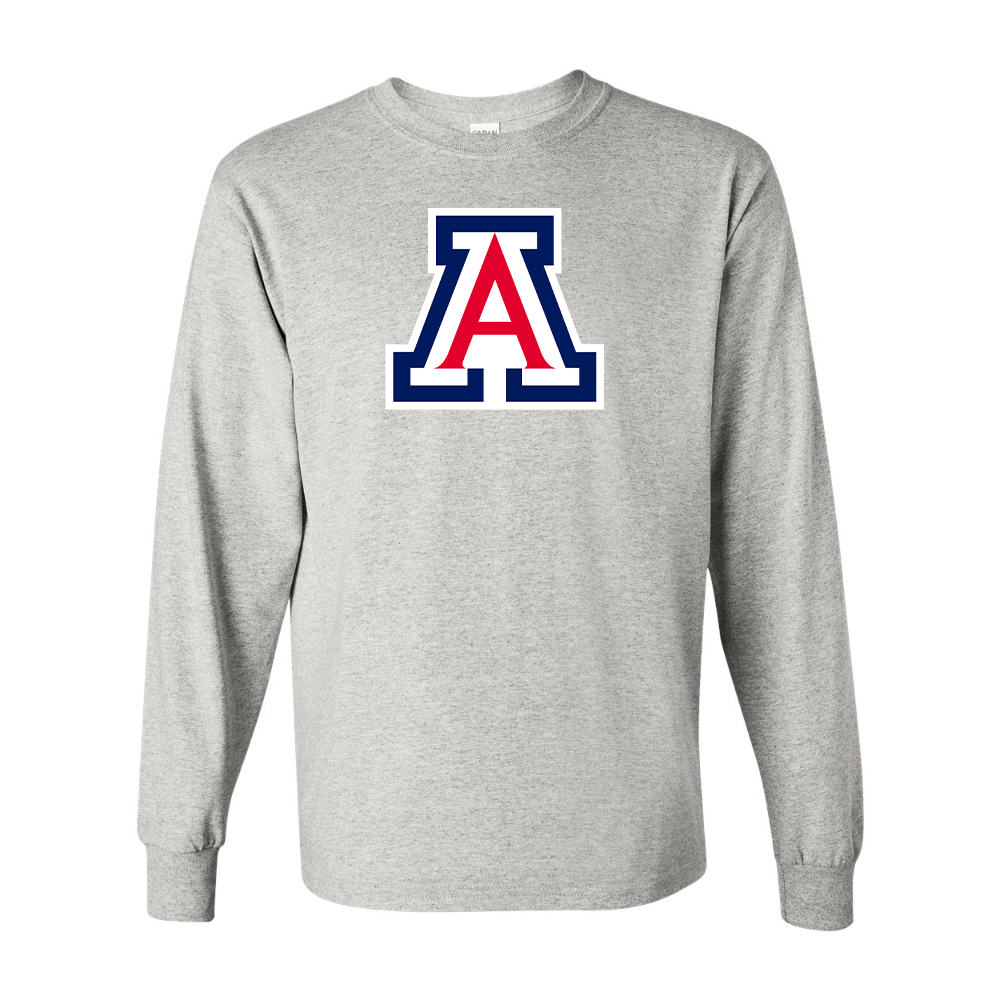 Men's  Arizona Wildcats Gildan Heavy Cotton Long Sleeve T-Shirt