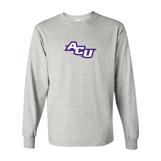 Men's Abilene Christian Wildcats   Gildan Heavy Cotton Long Sleeve T-Shirt