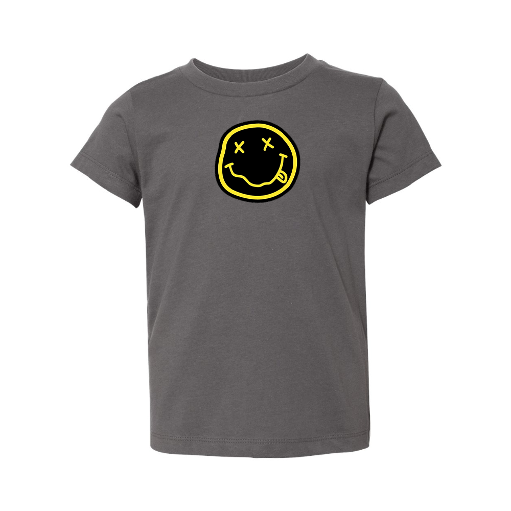 Nirvana Yellow and Black Face BELLA  CANVAS Toddler Jersey Tee