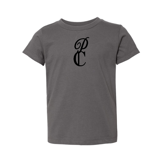 P & C Black BELLA  CANVAS Toddler Jersey Tee