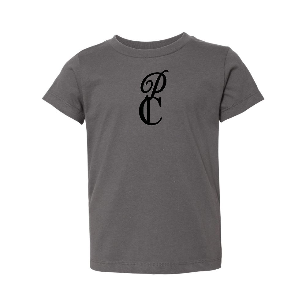 P & C Black BELLA  CANVAS Toddler Jersey Tee