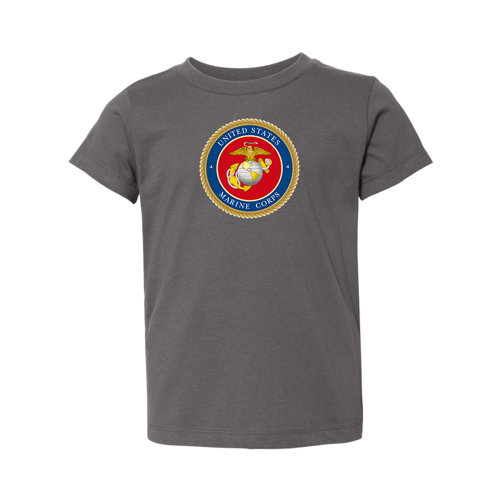 USMC Emblem BELLA  CANVAS Toddler Jersey Tee