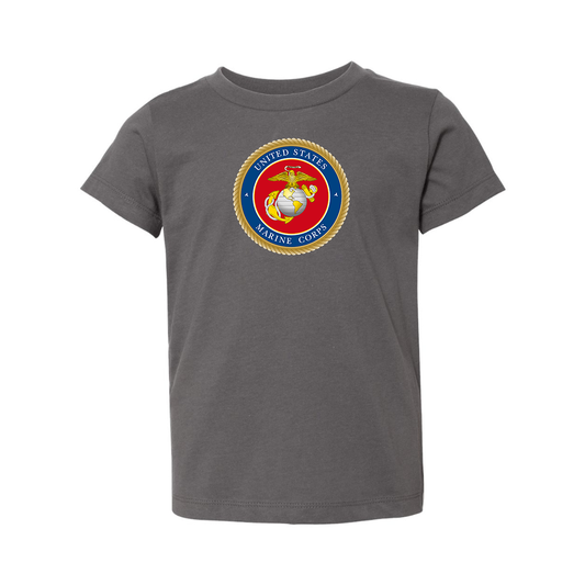 USMC Emblem BELLA  CANVAS Toddler Jersey Tee