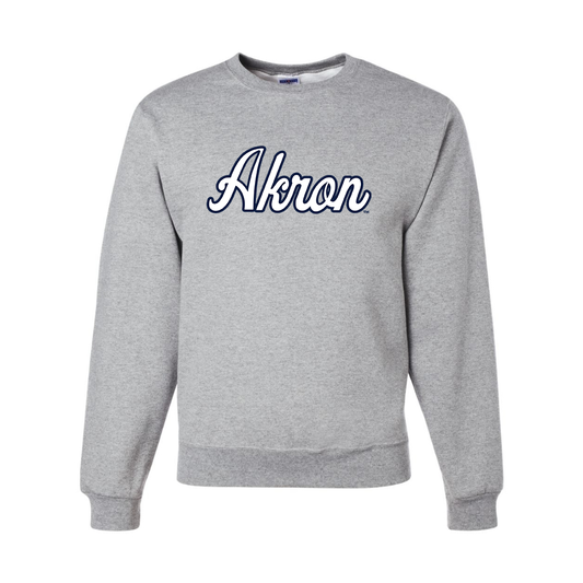 Men's Akron Zips   JERZEES NuBlend Crewneck Sweatshirt