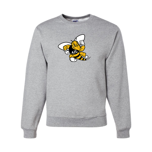 Men's AIC Yellow Jackets  JERZEES NuBlend Crewneck Sweatshirt