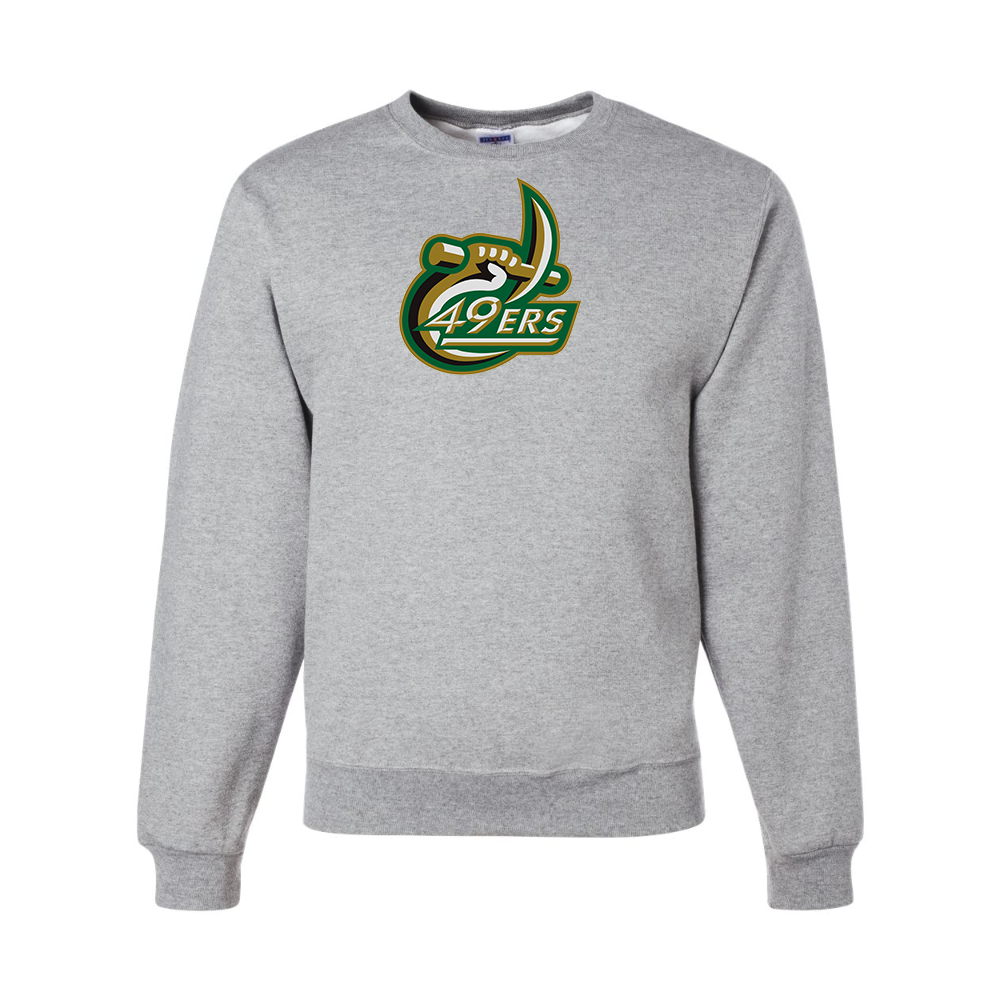 Men's  Charlotte 49ers JERZEES NuBlend Crewneck Sweatshirt
