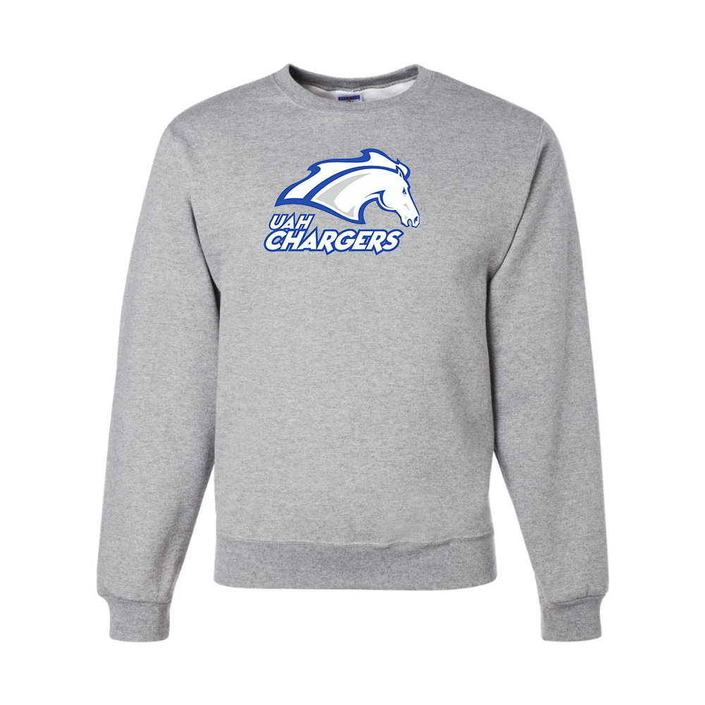 Men's Alabama Huntsville Chargers JERZEES NuBlend Crewneck Sweatshirt