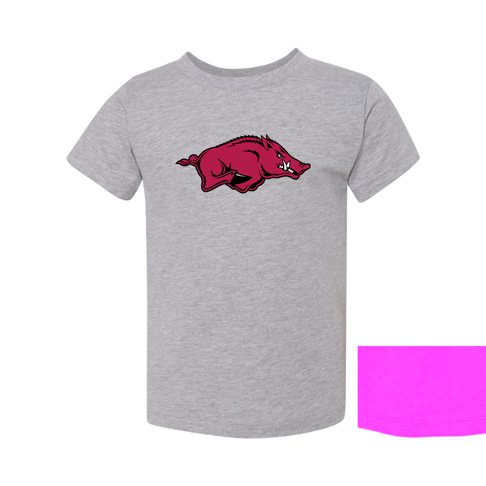 Arkansas Razorbacks BELLA  CANVAS Toddler Jersey Tee