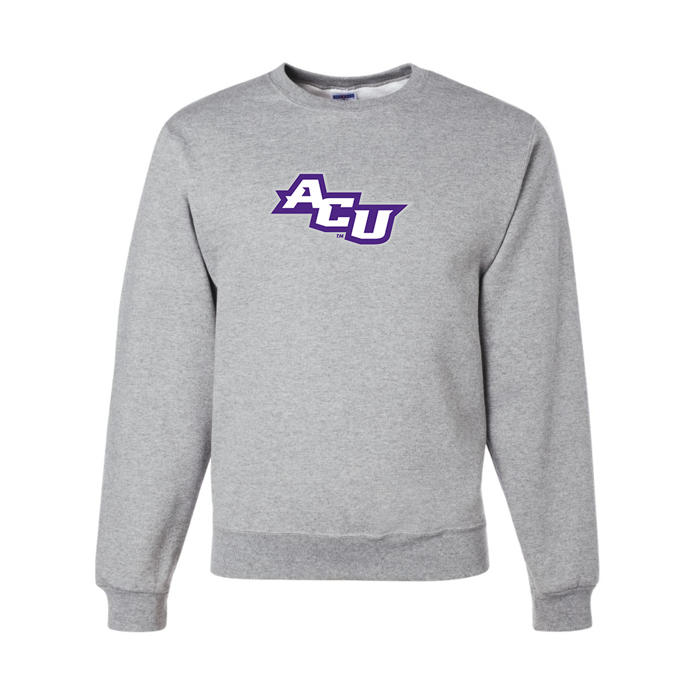 Men's Abilene Christian Wildcats   JERZEES NuBlend Crewneck Sweatshirt