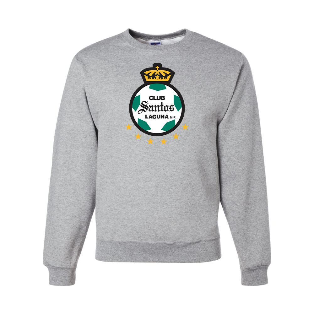 Men's Santos Laguna Soccer  JERZEES NuBlend Crewneck Sweatshirt