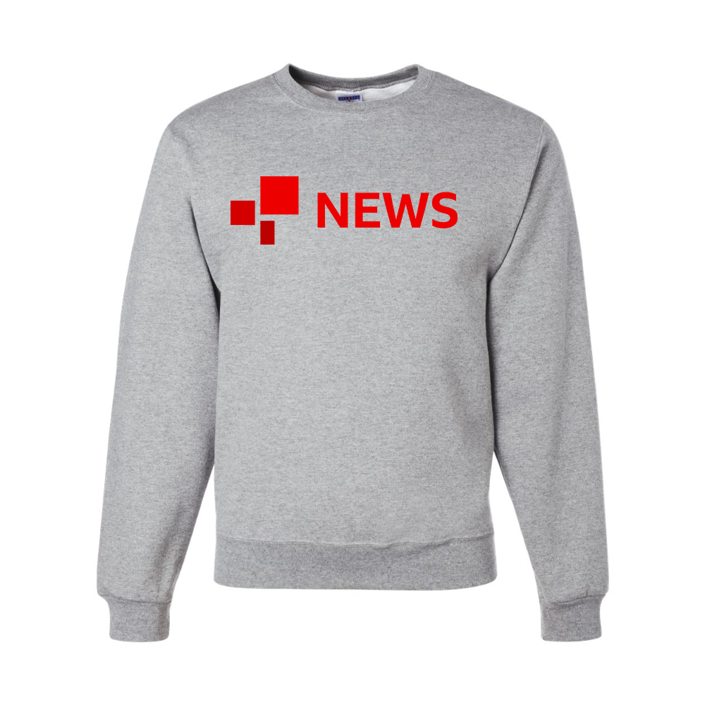 Men's BBC News  JERZEES NuBlend Crewneck Sweatshirt