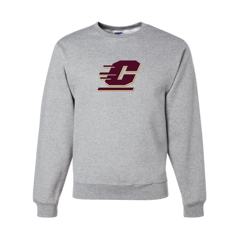 Men's Central Michigan Chippewas JERZEES NuBlend Crewneck Sweatshirt