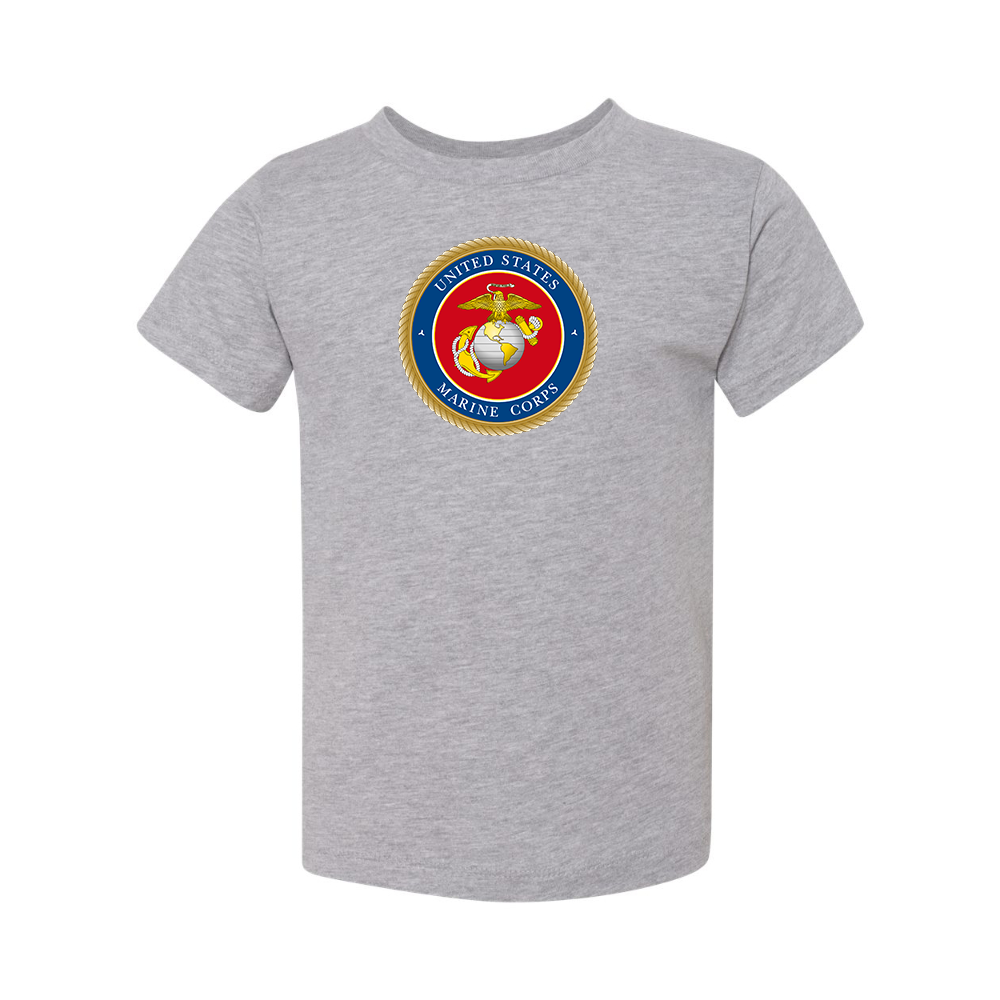 USMC Emblem BELLA  CANVAS Toddler Jersey Tee