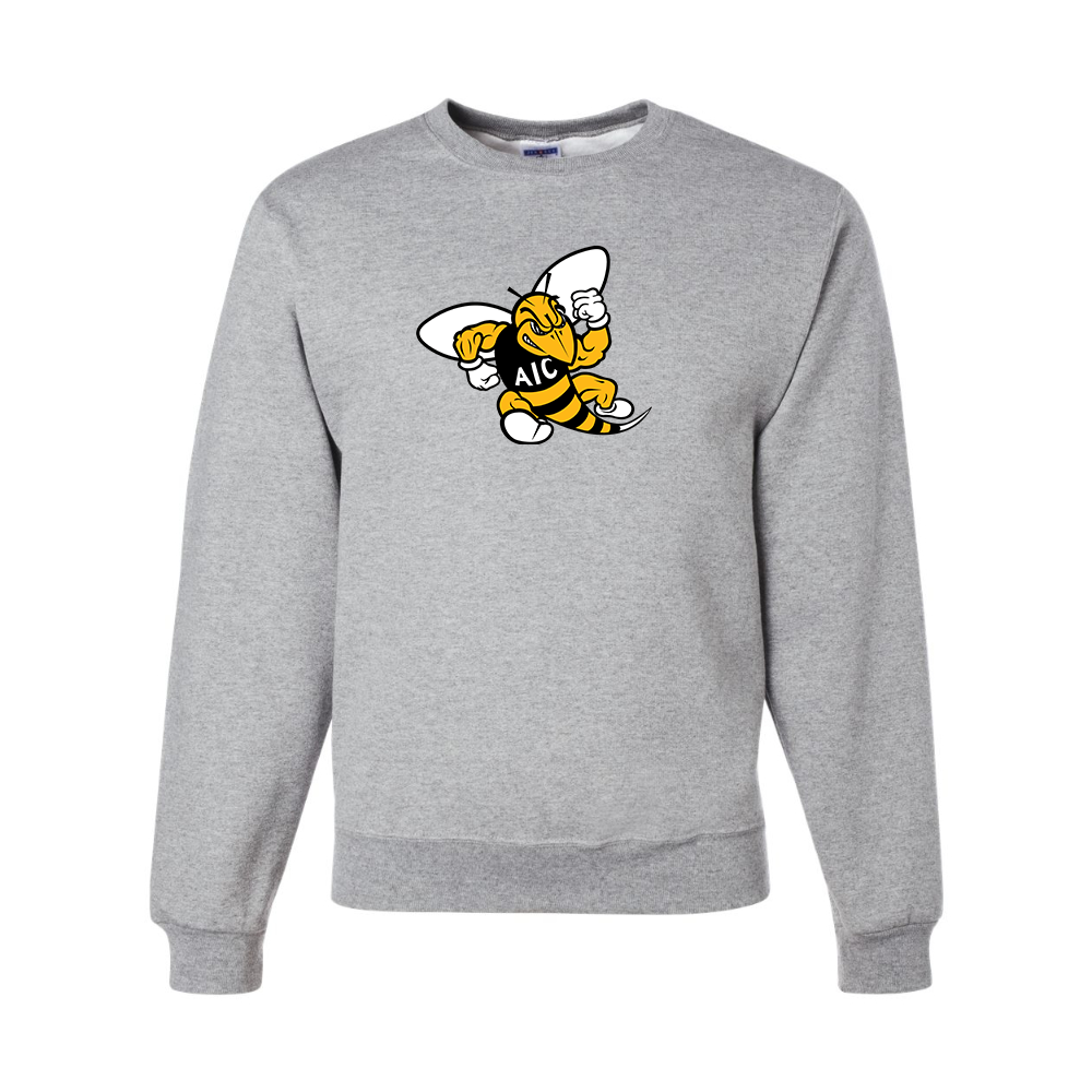 Men's AIC Yellow Jackets  JERZEES NuBlend Crewneck Sweatshirt