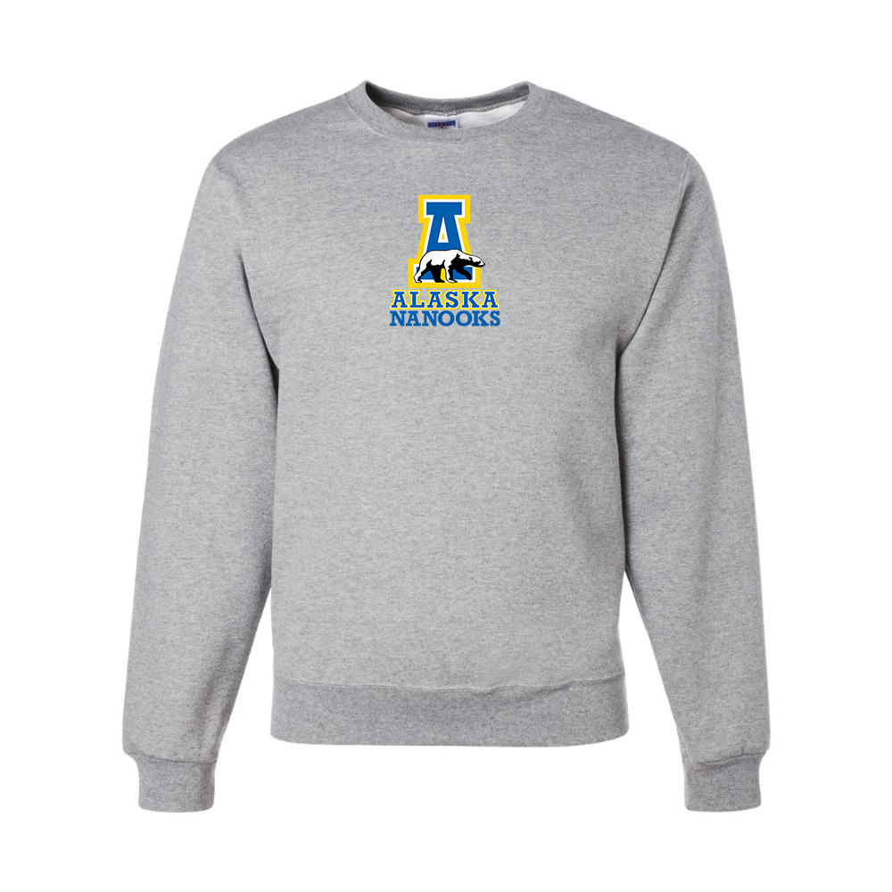 Men's Alaska Nanooks  JERZEES NuBlend Crewneck Sweatshirt