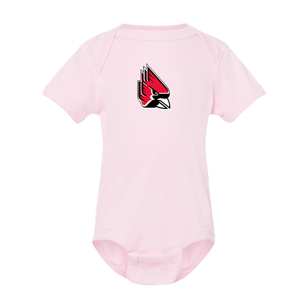Ball State Cardinals  Rabbit Skins Infant Baby Rib Bodysuit