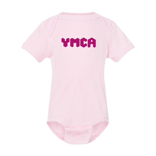 YMCA Mauve Rabbit Skins Infant Baby Rib Bodysuit