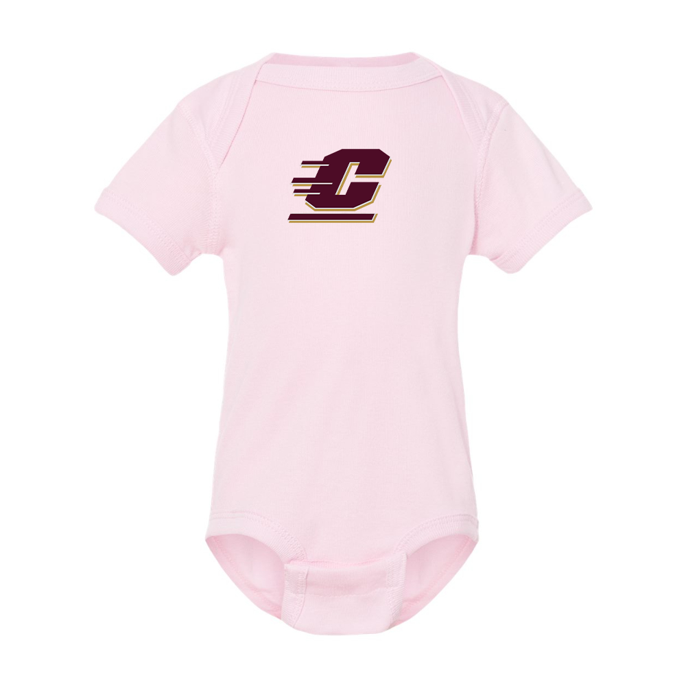 Central Michigan Chippewas  Rabbit Skins Infant Baby Rib Bodysuit