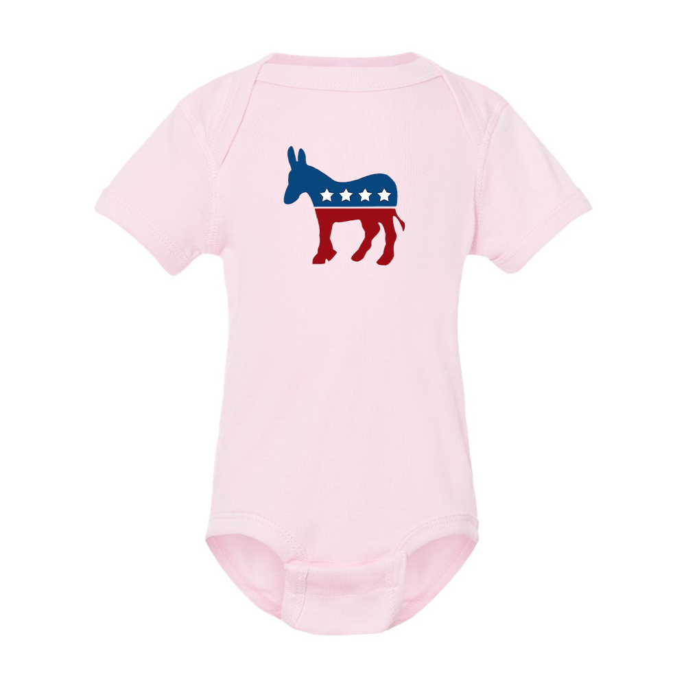 Democrat Election Symbol Rabbit Skins Infant Baby Rib Bodysuit