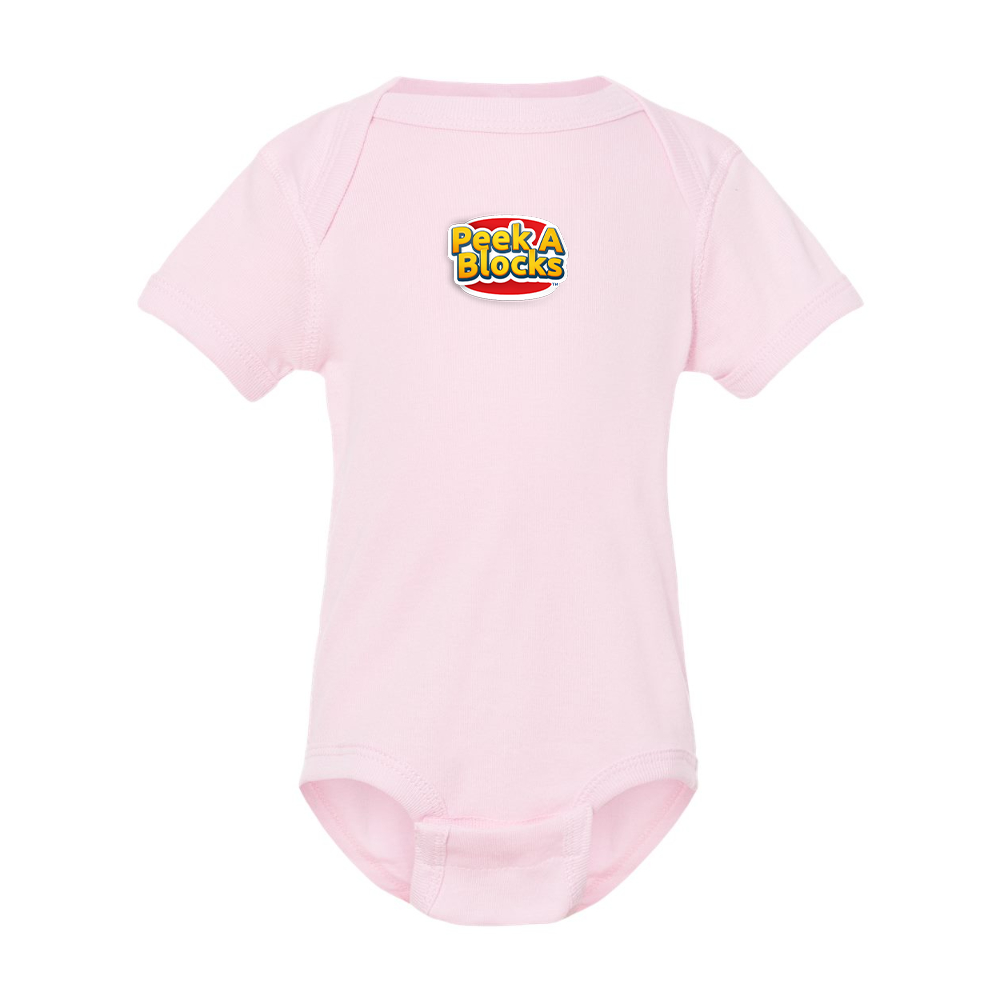 Peek A Blocks  Rabbit Skins Infant Baby Rib Bodysuit