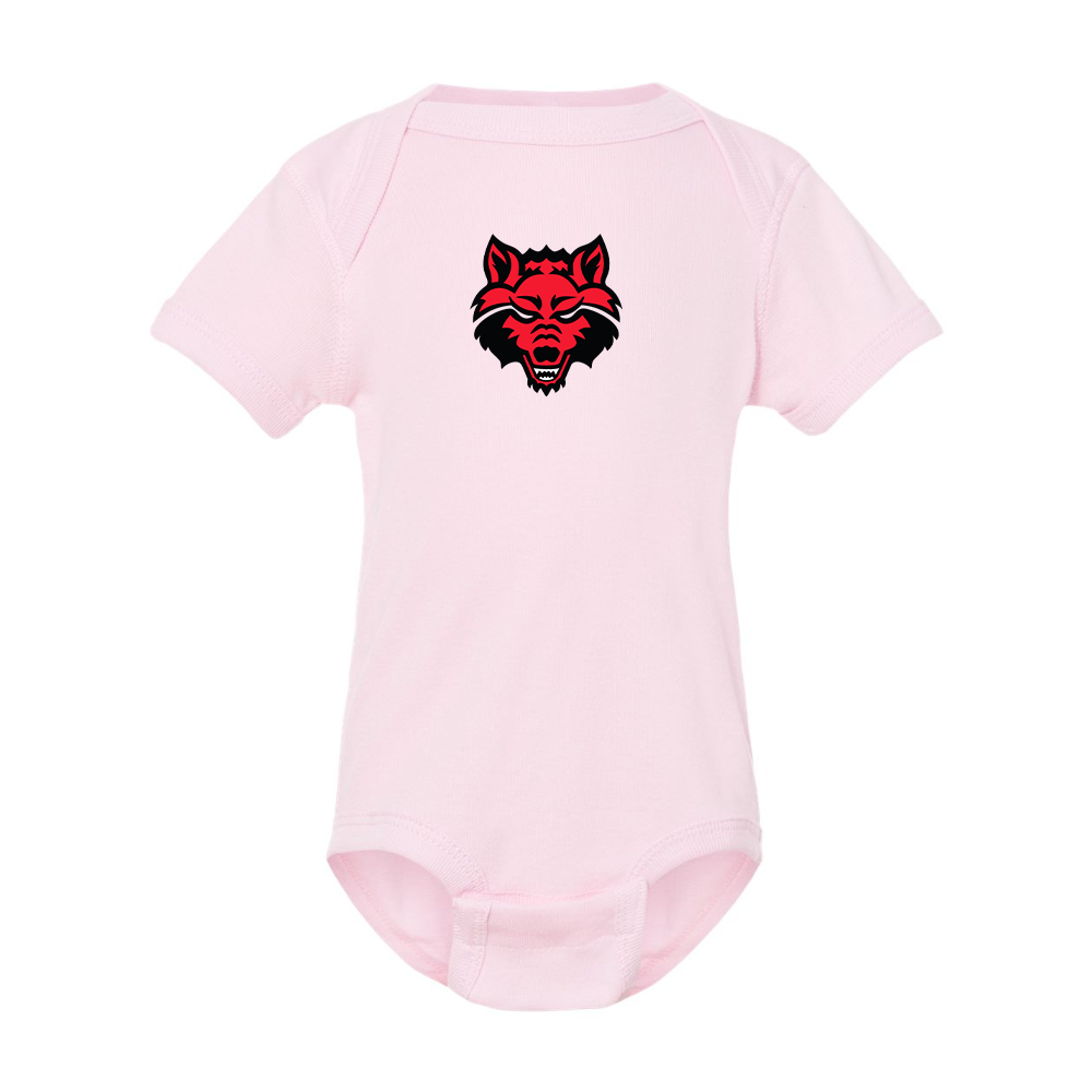 Arkansas State Red Wolves Rabbit Skins Infant Baby Rib Bodysuit