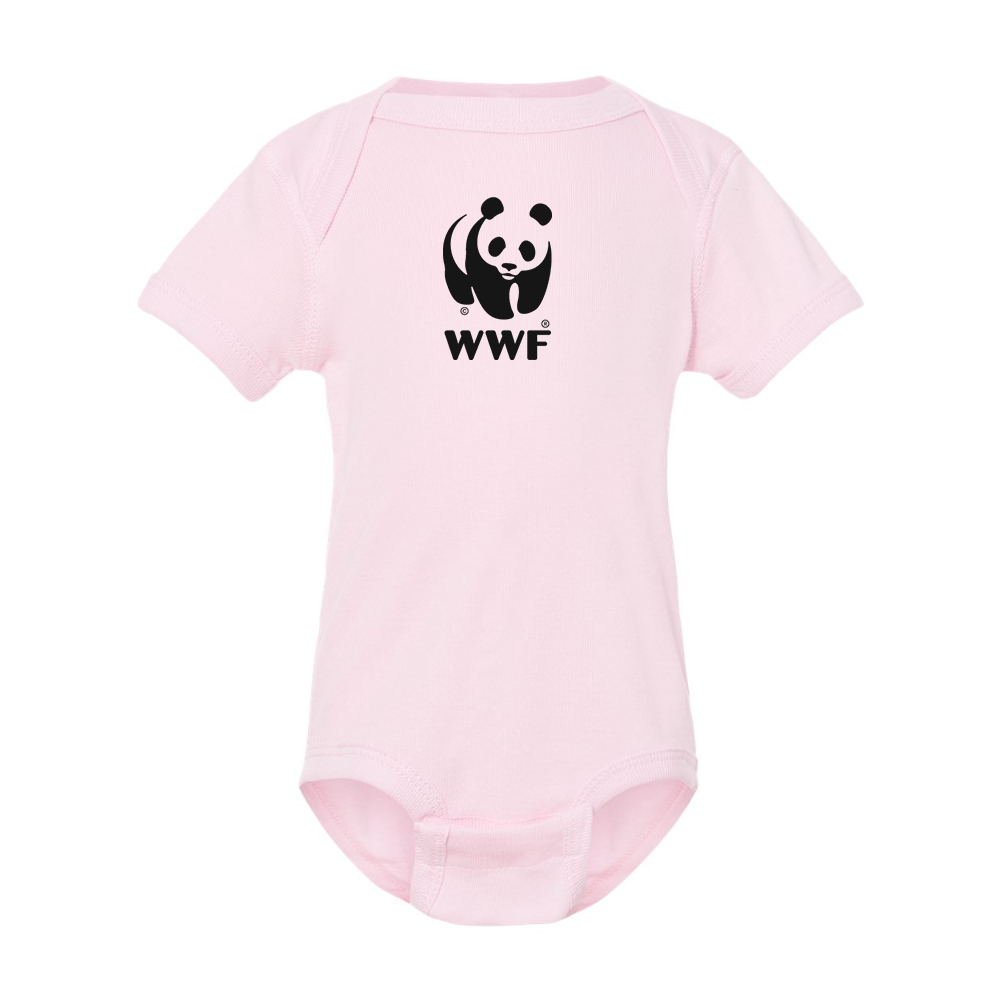 WWF  Rabbit Skins Infant Baby Rib Bodysuit