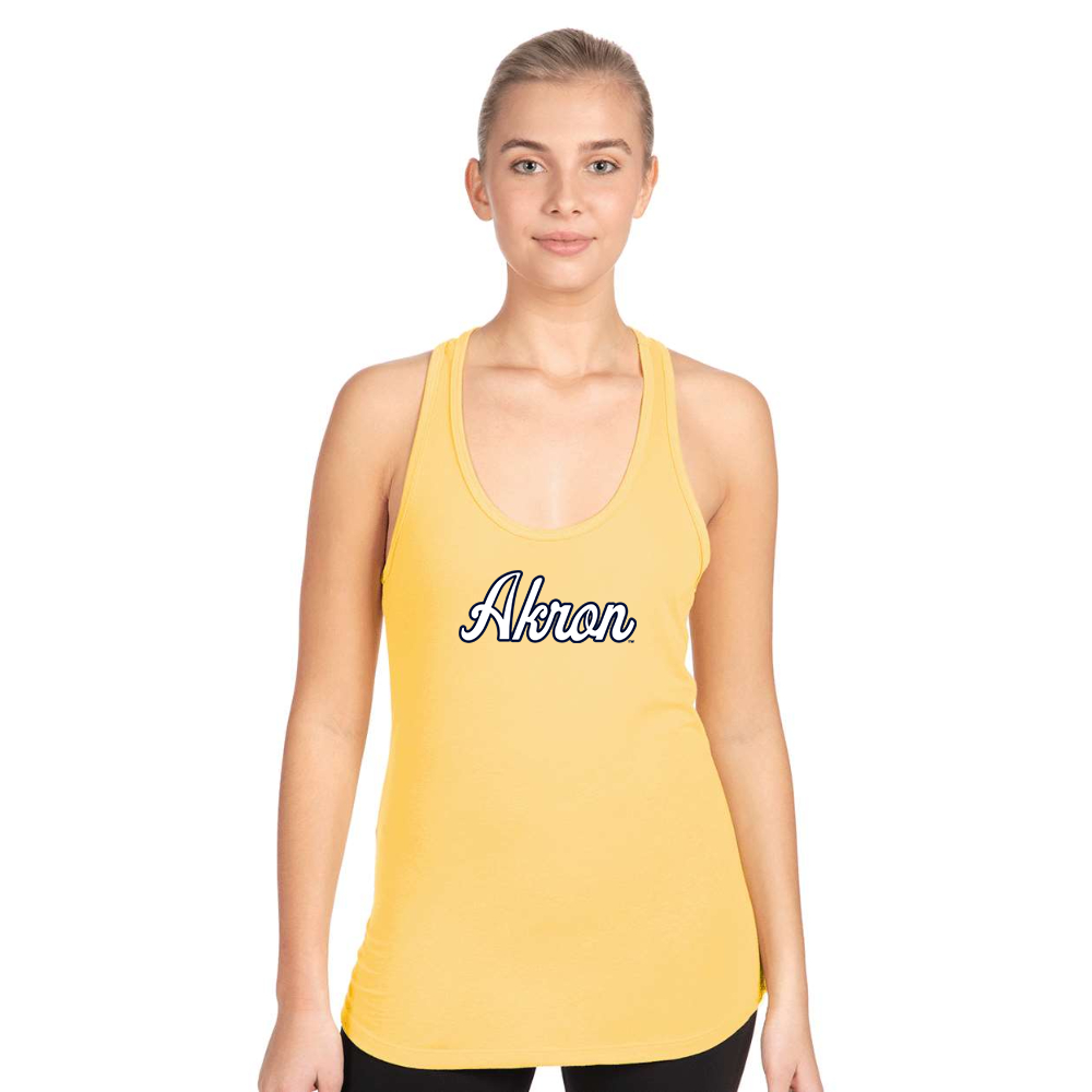Women's Akron Zips  Next Level Ideal Racerback Tank