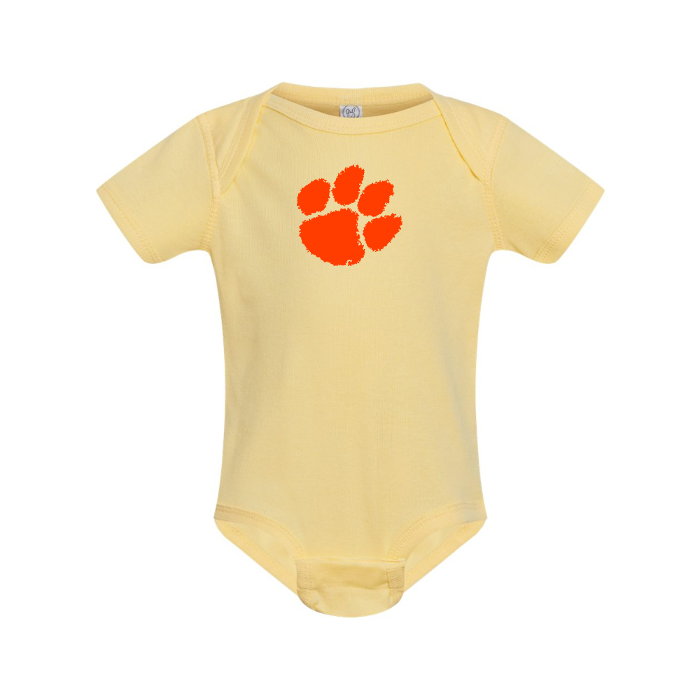 Clemson Tigers  Rabbit Skins Infant Baby Rib Bodysuit