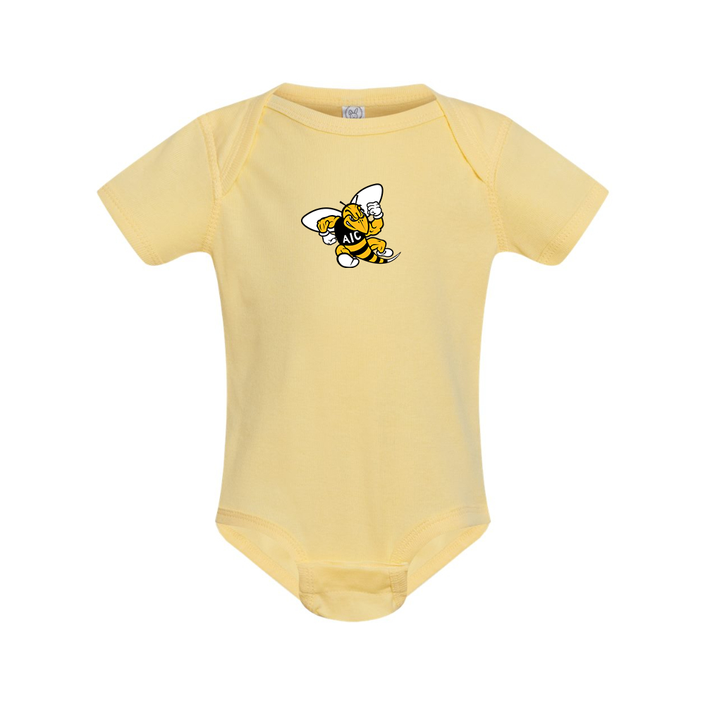 AIC Yellow Jackets   Rabbit Skins Infant Baby Rib Bodysuit