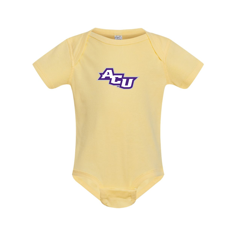Abilene Christian Wildcats  Rabbit Skins Infant Baby Rib Bodysuit