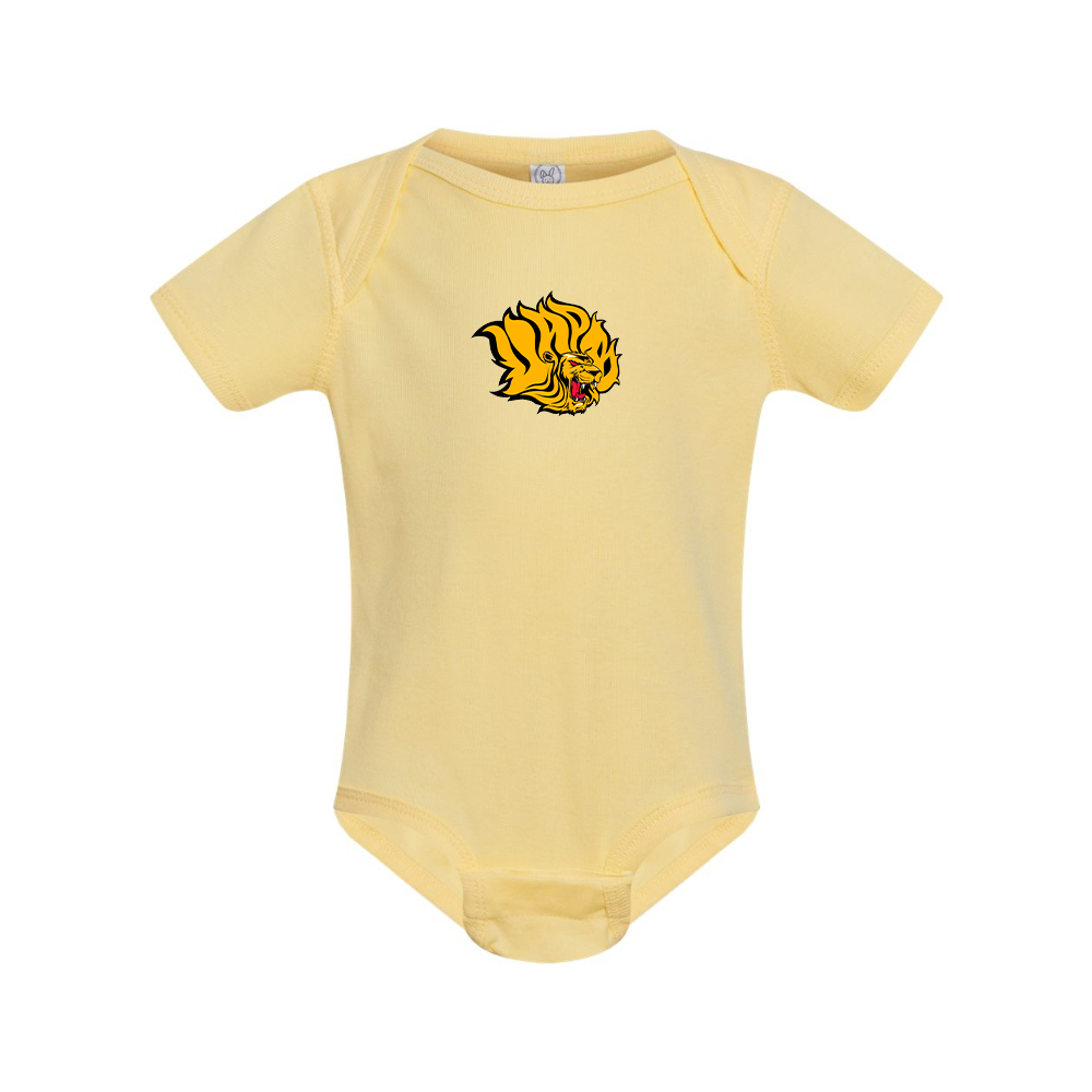 Arkansas PB Golden Lions Rabbit Skins Infant Baby Rib Bodysuit