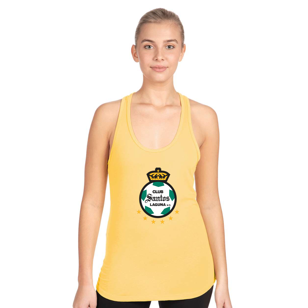 Women's Santos Laguna Soccer Next Level Ideal Racerback Tank