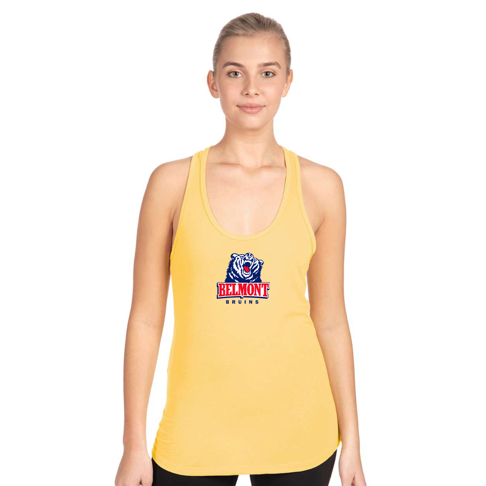 Women's Belmont Bruins  Next Level Ideal Racerback Tank