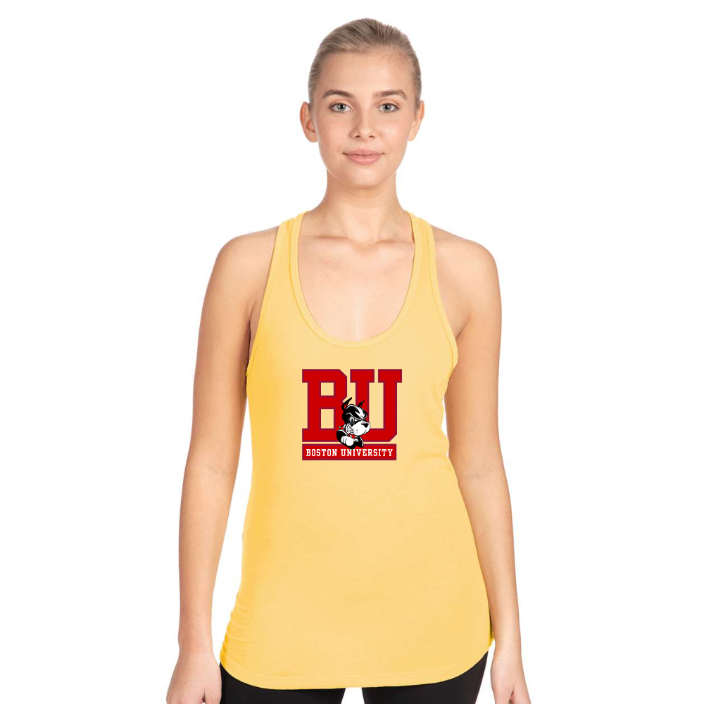 Women's Boston University Terriers Next Level Ideal Racerback Tank