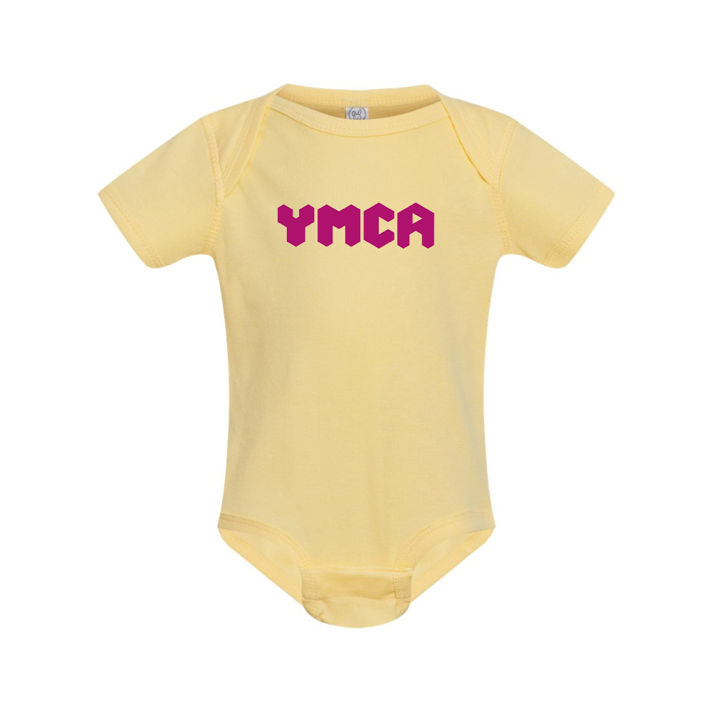 YMCA Mauve Rabbit Skins Infant Baby Rib Bodysuit