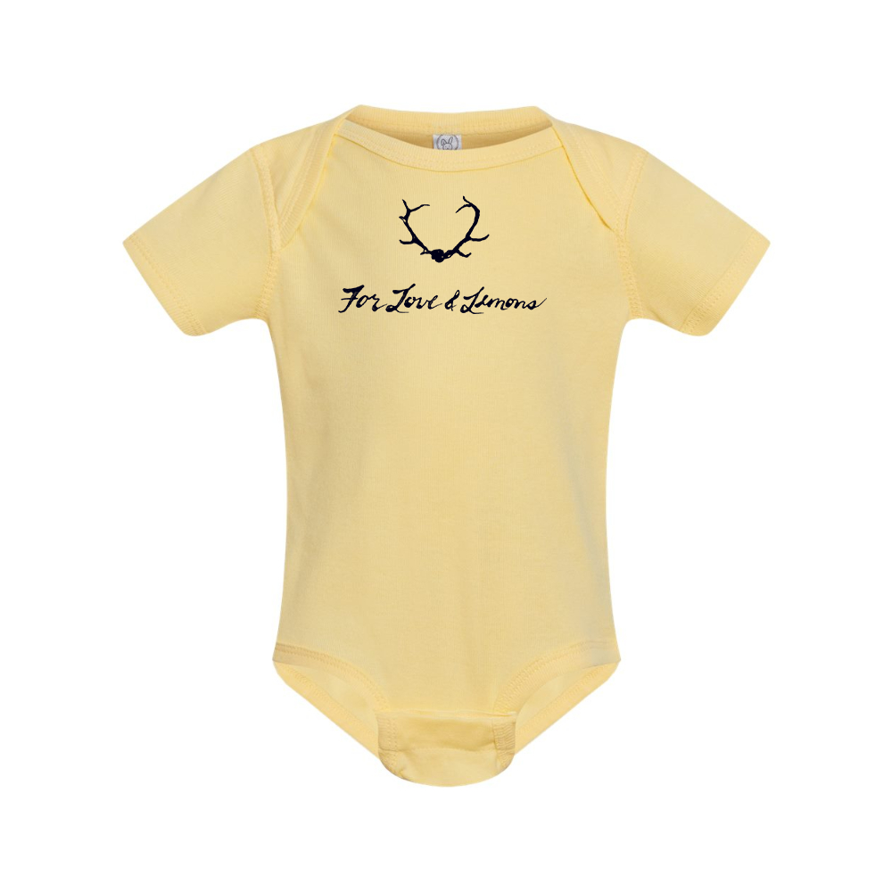 For Loves & Lemons Rabbit Skins Infant Baby Rib Bodysuit